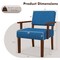 Wooden Frame Upholstered Accent Chair – Stylish Living Room Seating